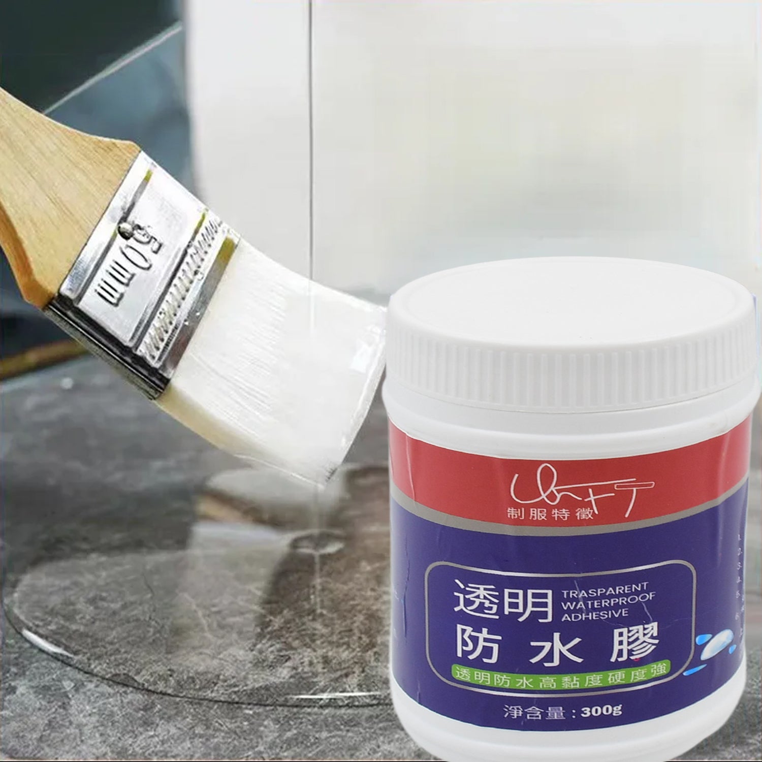 Transparent Waterproof Glue 300g Without Brush (1 Pc) Transparent Waterproof Glue 300g Without Brush (1 Pc)